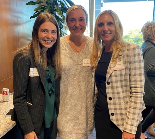 Photo of associates from left to right Kayla Stavinoha, Hunter Hogan, and Krystle Dalke